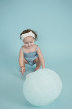 5 Stars Pale Denim Romper