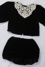 Petite Amalie Bebe Peta Blouse and Bloomer Set - Black