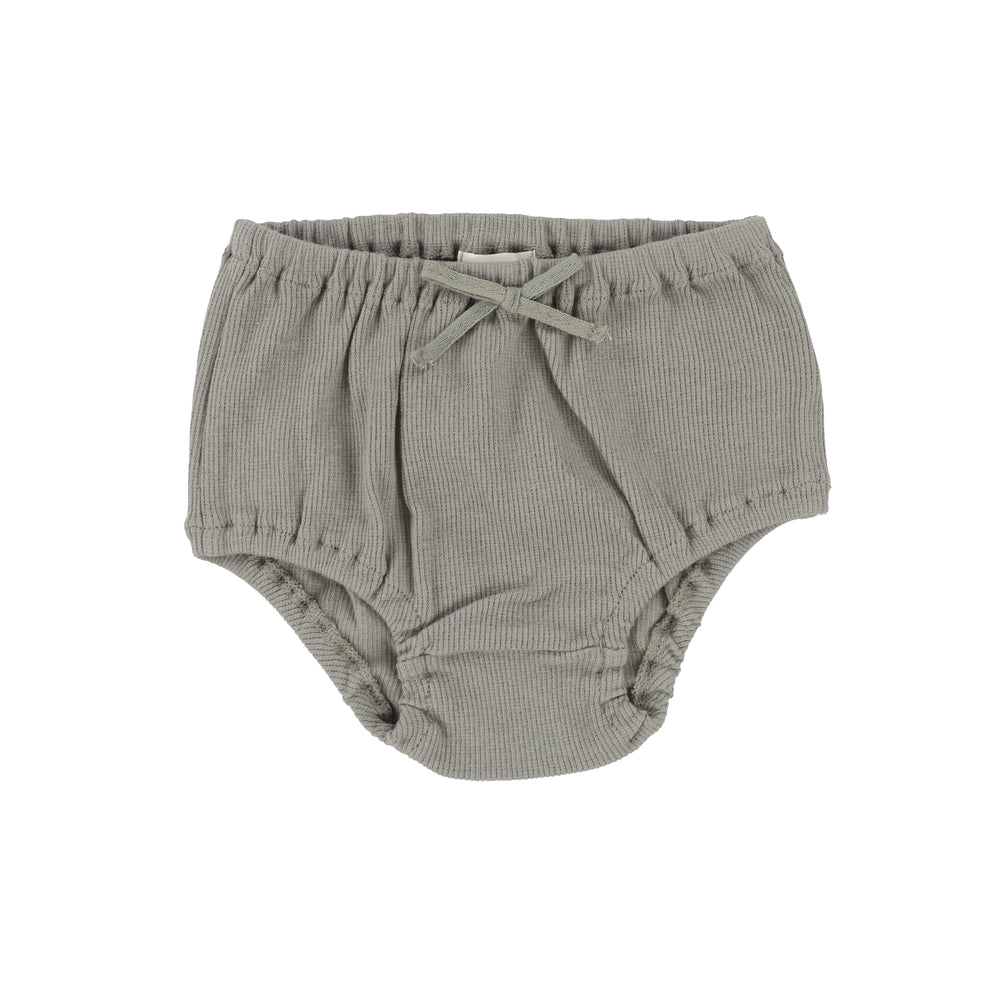 Lil Legs Ribbed Bloomers - Moss