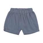 Analogie by Lil Legs Linen Pull On Shorts - Blue