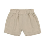 Analogie by Lil Legs Linen Pull On Shorts - Light Green