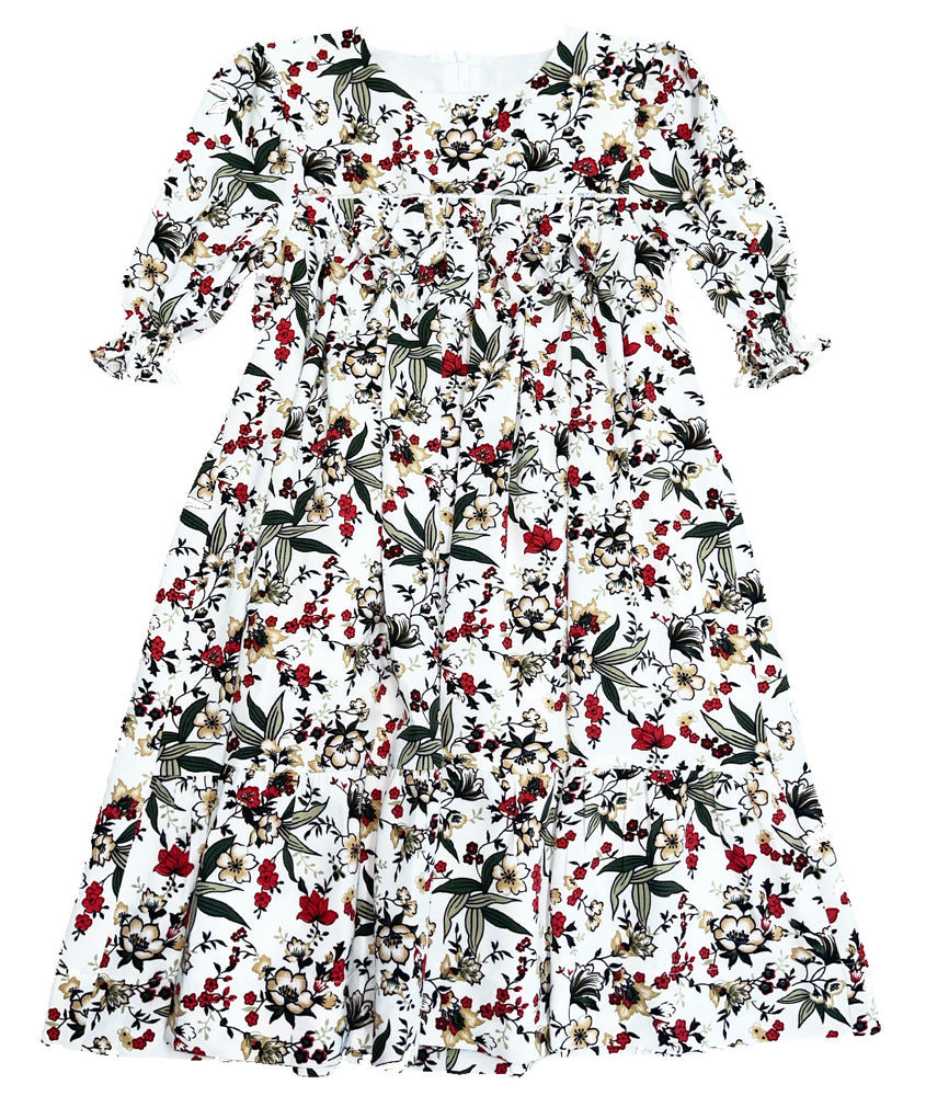 Meme Red and Black Floral Dress