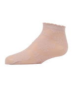 Memoi Botanic Sheer Ankle Sock - Blush Pink