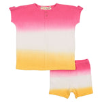 Teela Rib Dip Dye Baby Set - Pink