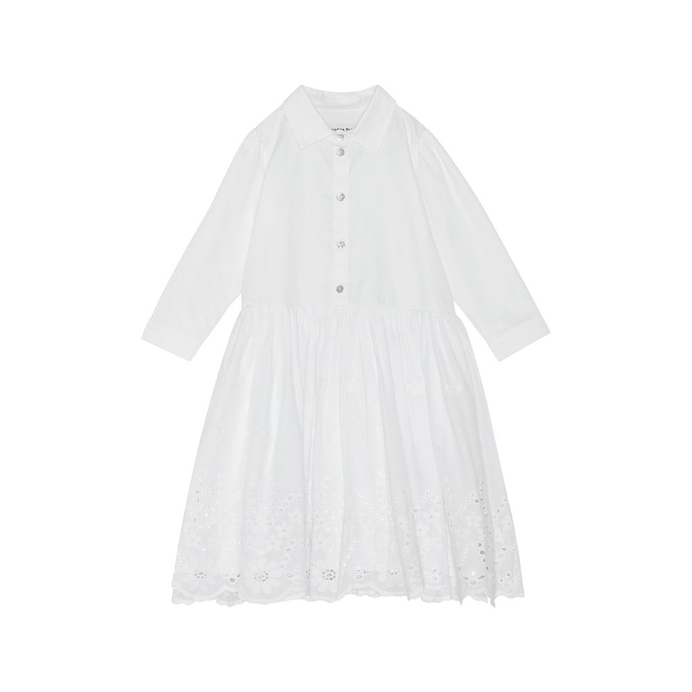 Christina Rohde White Cotton Dress