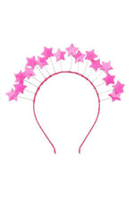 Project 6 Floating Crown Headband - Hot Pink Stars