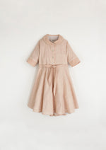 Popelin Embroidered Cape Dress