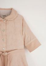 Popelin Embroidered Cape Dress