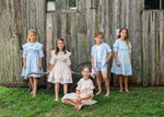 Teela Boys Suit - Blue Gingham