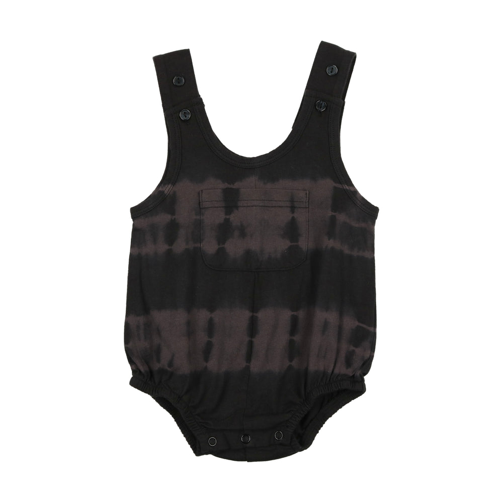 Analogie by Lil Legs Tie Dye Romper - Black