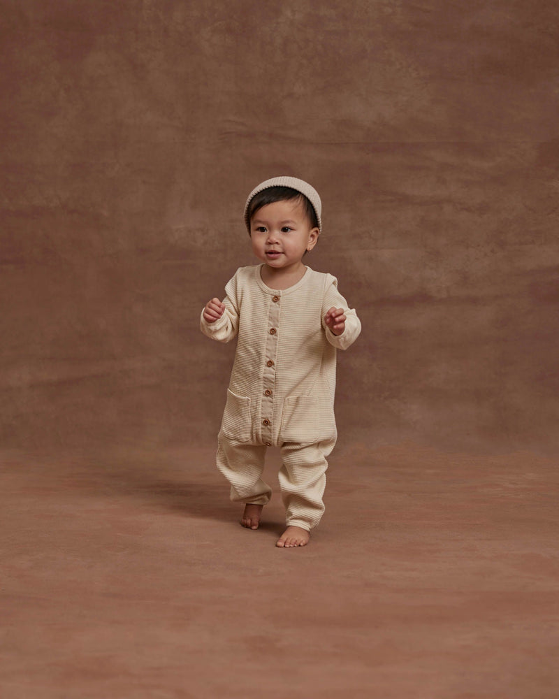 Rylee + Cru Long Sleeve Jumpsuit - Natural