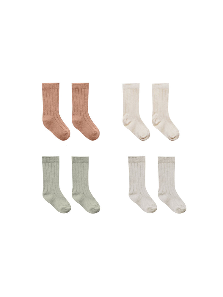 Quincy Mae Baby Socks - 4 Pack