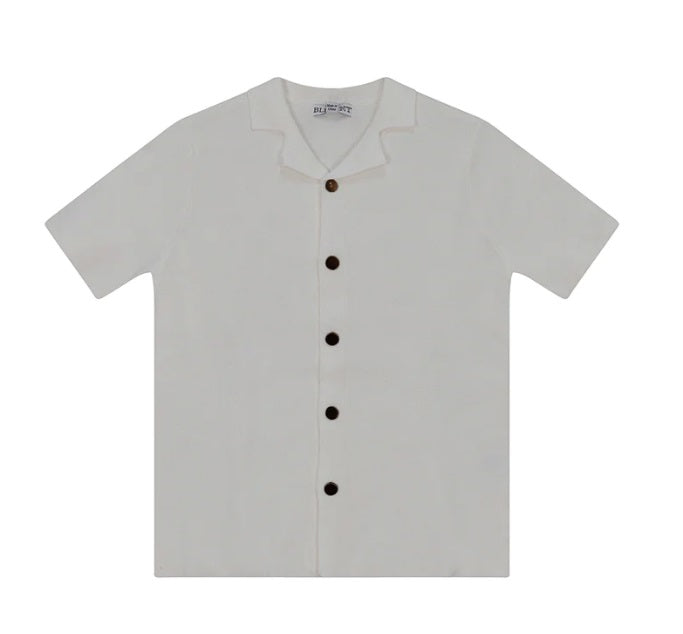 Blumint Cuban Collar Shirt - White