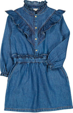 Louis Louise Folk Denim Dress