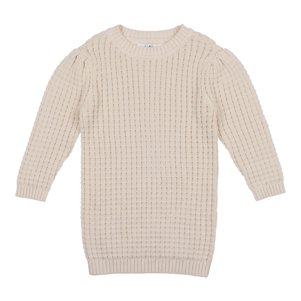 Coco Blanc Pointelle Sweater - Antique White