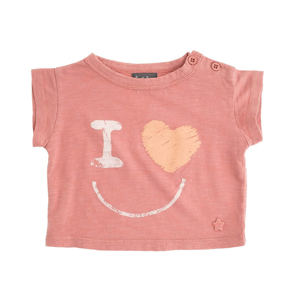 Tocoto Vintage Baby T-shirt - I Love Smile