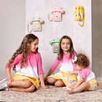 Teela Rib Dip Dye Baby Set - Pink