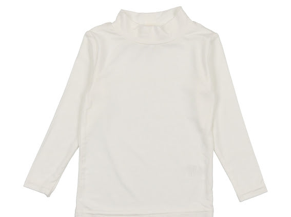 Lil Legs Bamboo Mock Neck - Winter White