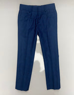 T.O Collection Slim Suit - Blue Plaid