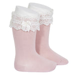 Condor Knee Sock with Lace Bow