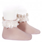 Condor Ankle Sock with Lace Bow