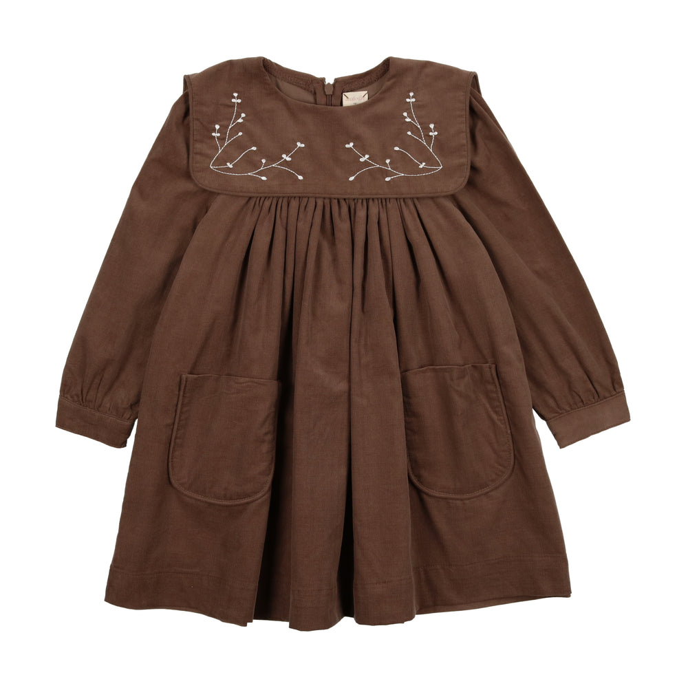 Lil Legs Luxe Dress - Mushroom
