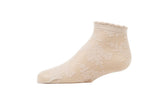 Memoi Botanic Sheer Ankle Sock - Winter White