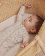 Quincy Mae Bamboo Zip Footie - Speckles