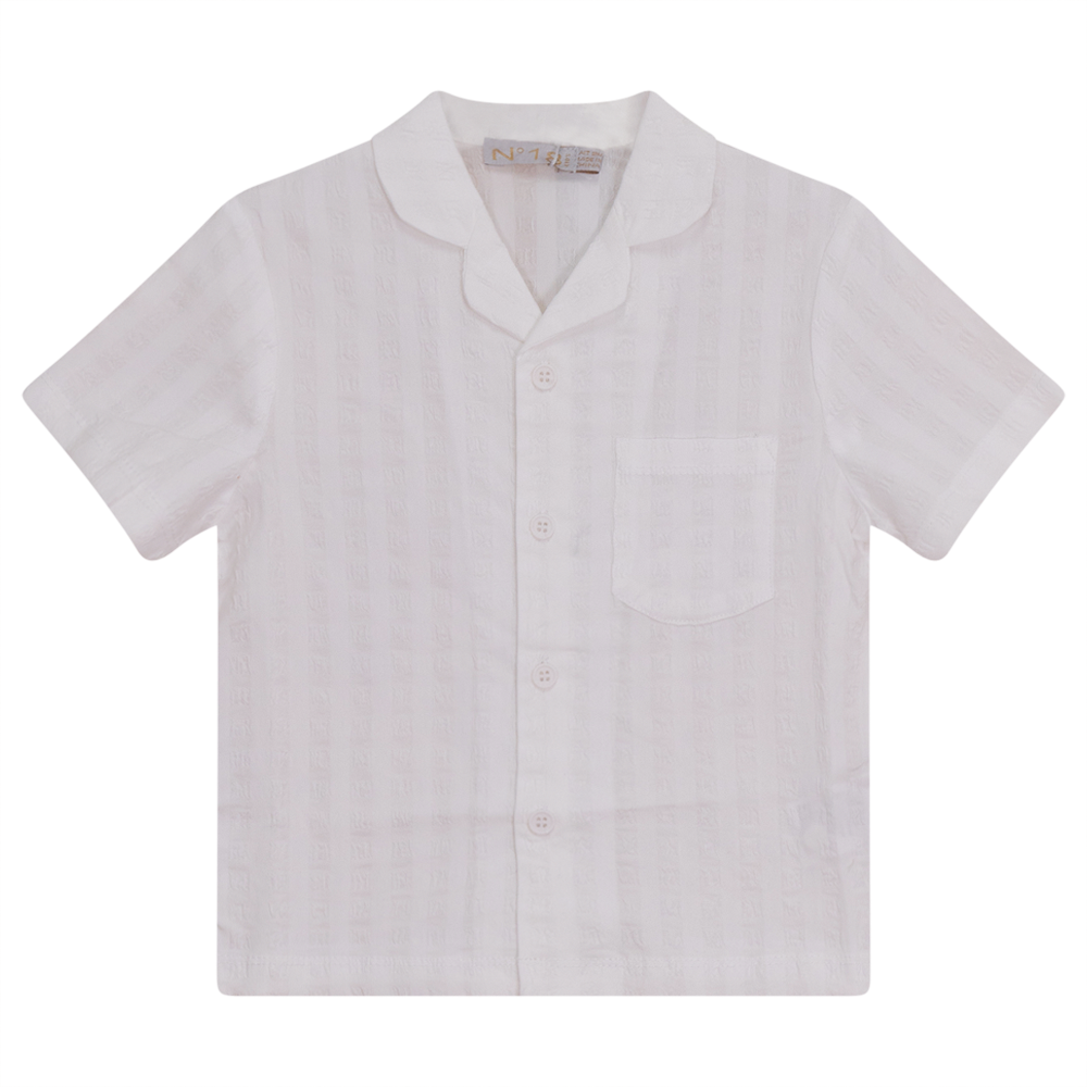 No 18 Button Shirt - White