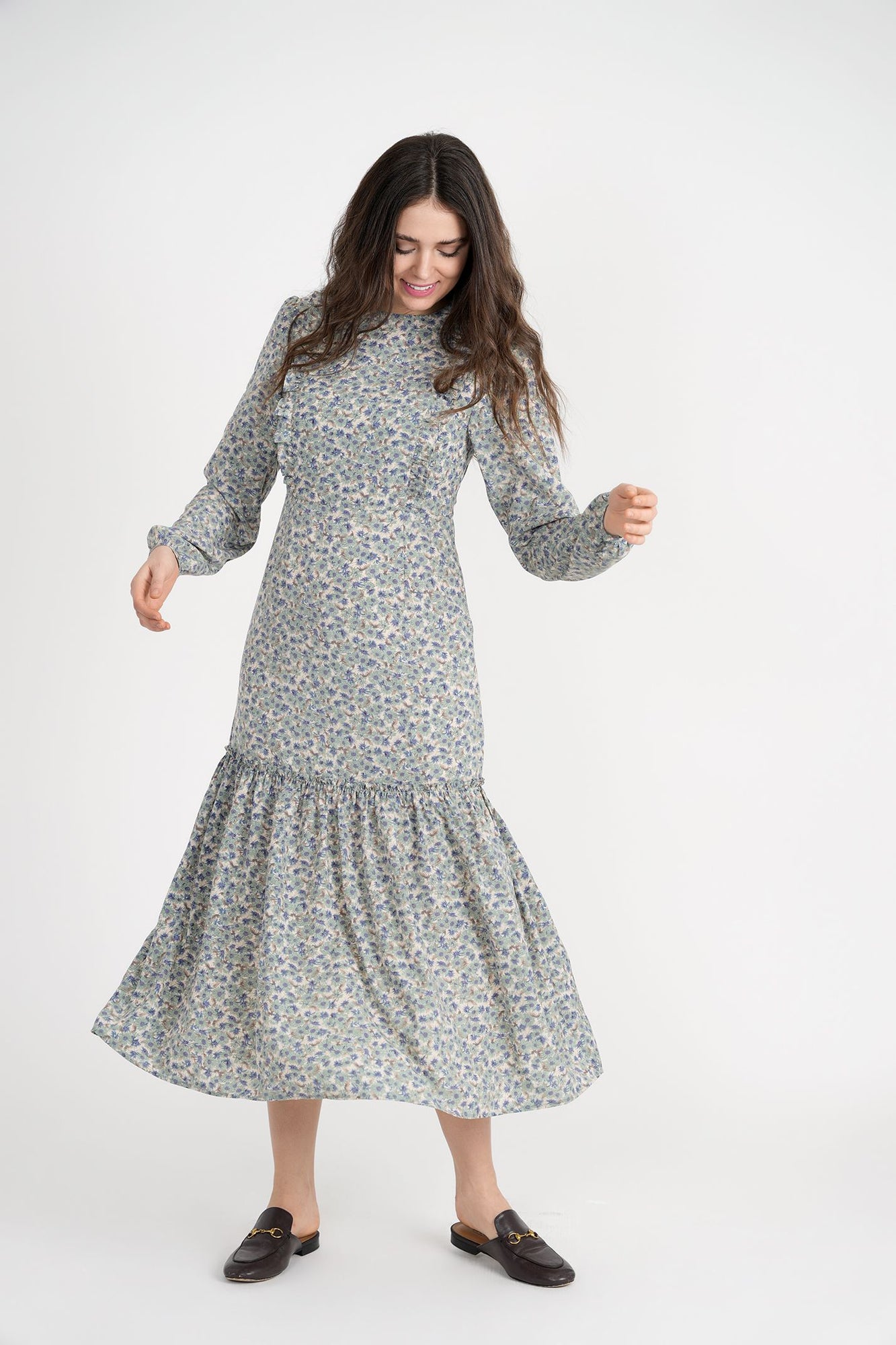 drop waist floral dress Noni Drop Waist Floral Maxi Dress 10