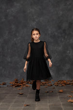 Tocoto Vintage Black Tulle Party Dress