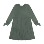 Teela Rib Tiered Dress - Olive